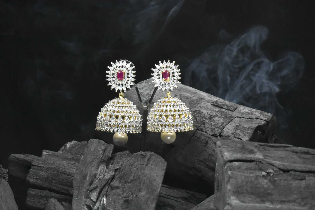 Diamond Jhumkas​ - The Balaji Jewellers