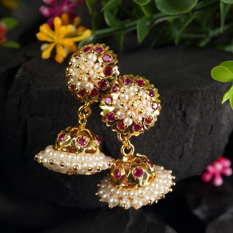 Kundan Jhumkas - The Balaji Jewellers