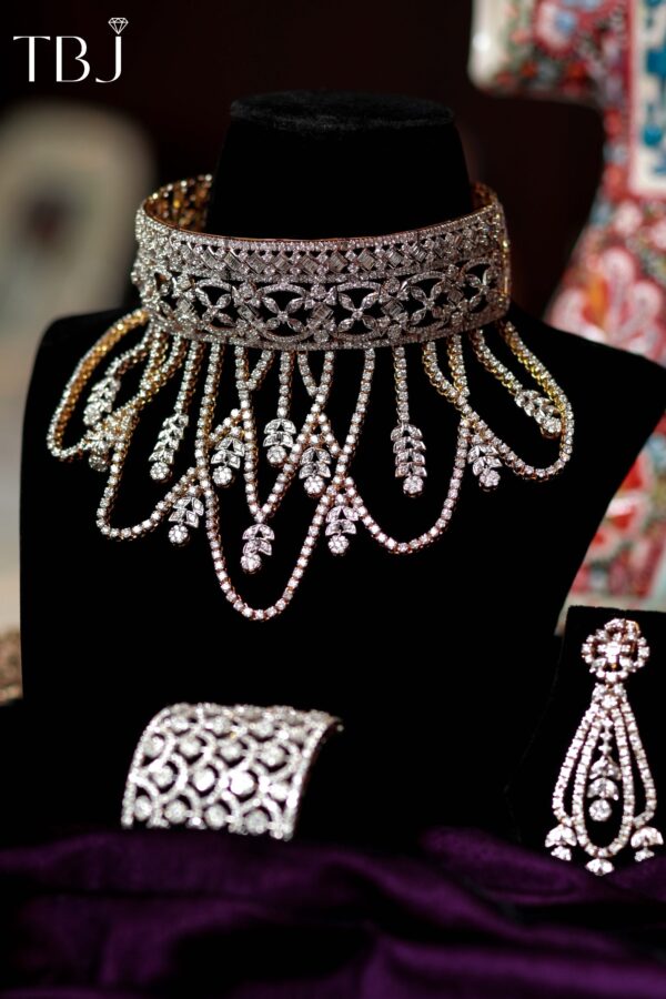 Diamond Necklace Set - The Balaji Jewellers