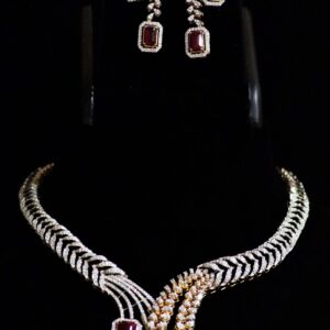 Diamond Necklace Set - The Balaji Jewellers