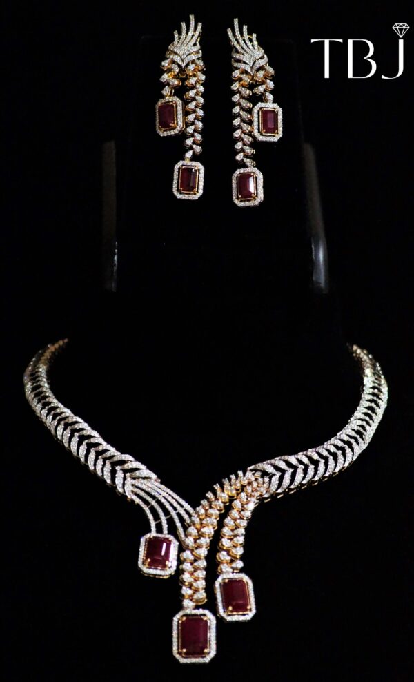 Diamond Necklace Set - The Balaji Jewellers