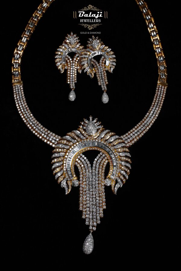Diamond Necklace Set - The Balaji Jewellers