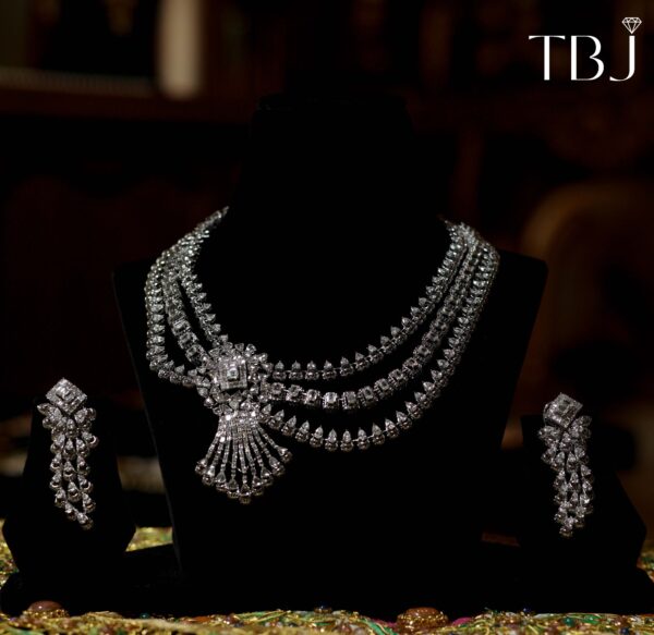 Diamond Necklace Set - The Balaji Jewellers