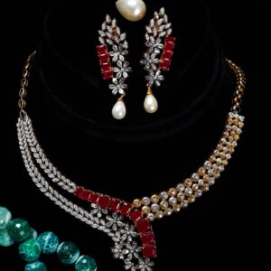 Diamond Necklace Set - The Balaji Jewellers