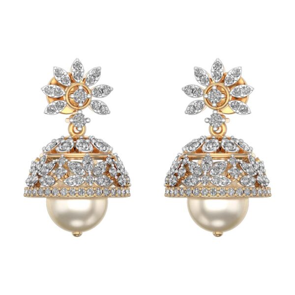 Diamond Jhumka - The Balaji Jewellers - 10