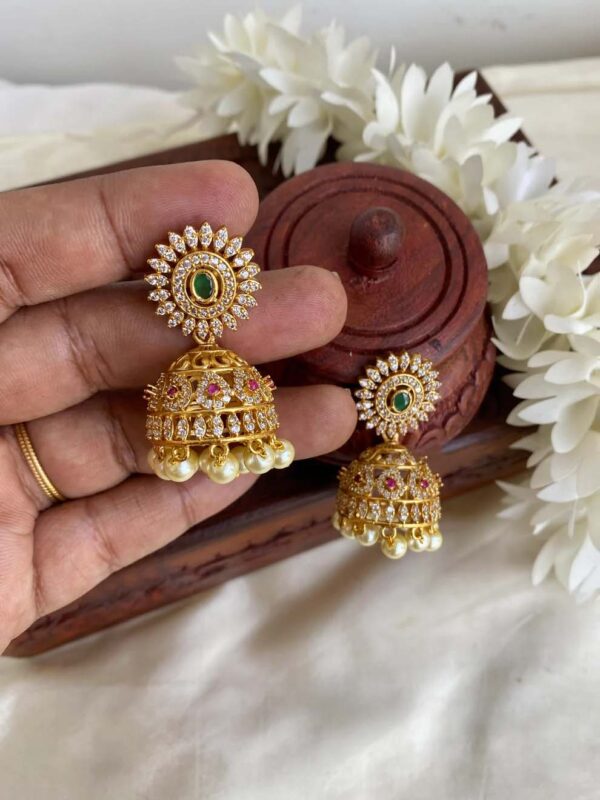 Diamond Jhumka - The Balaji Jewellers - 9