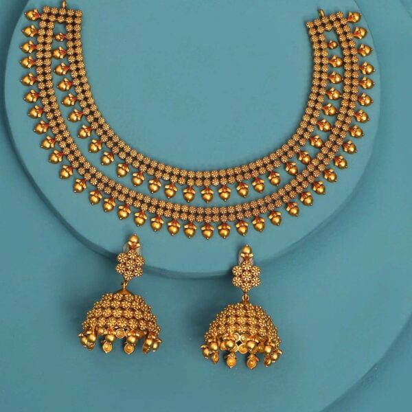 Gold Necklace Set - The Balaji Jewellers - 10