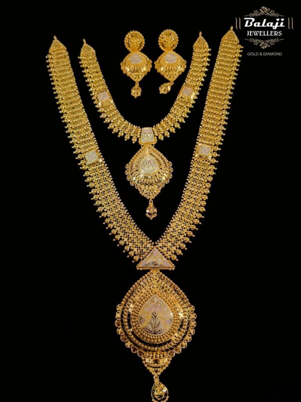 Gold Necklace Set - The Balaji Jewellers - 13
