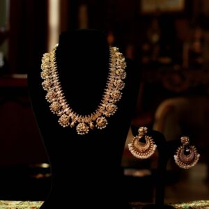 Gold Necklace Set - The Balaji Jewellers - 14