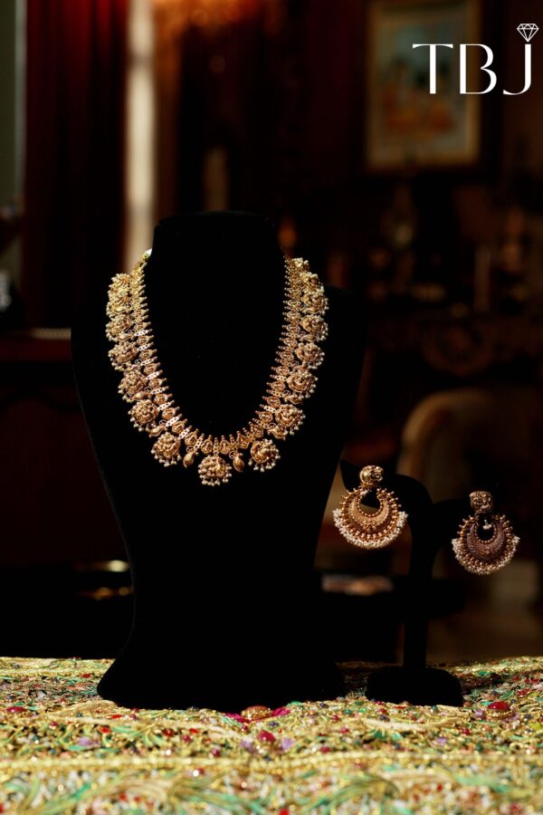 Gold Necklace Set - The Balaji Jewellers - 14