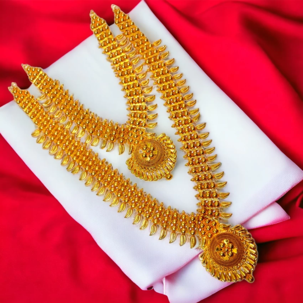 Gold Necklace Set - The Balaji Jewellers - 3