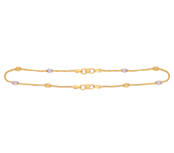 Kids Gold Anklet - The Balaji Jewellers - 2