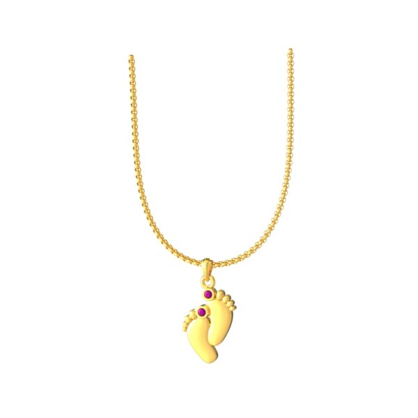 Kids Gold Pendant - The Balaji Jewellers - 3