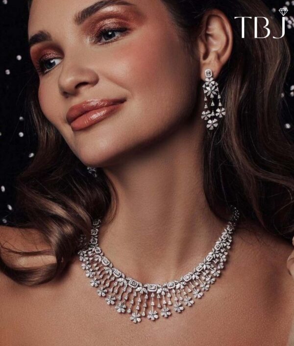 Diamond Necklace Set - The Balaji Jewellers