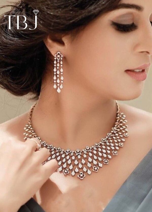 Diamond Necklace Set - The Balaji Jewellers