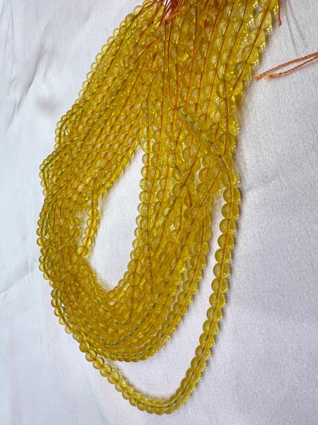 Yellow Crystal Mala - The Balaji Jewellers