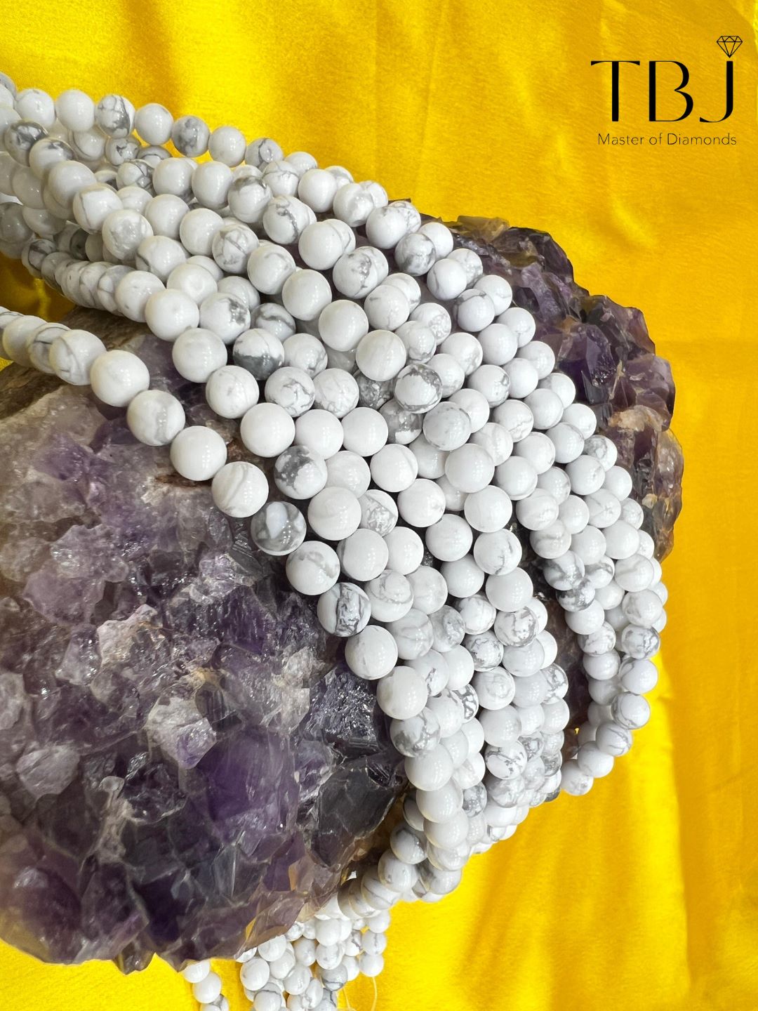 Howlite Stone Mala - The Balaji Jewellers